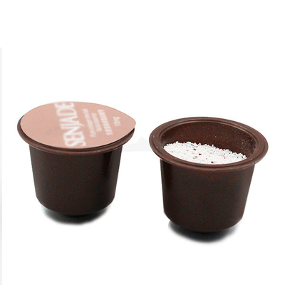 7G Cannikin نمط البلاستيك مشوي كبسولات القهوة الفورية قرنة في لون مخصص التعبئة