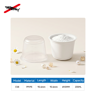 جودة  Beauty Mixing Bowl Cosmetic Tools Individually Packaged Mask Powder Mixing Bowl Comes with Scale مصنع