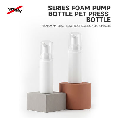 جودة  60ml Empty White PET Foam Pump Bottle Refillable Facial Foam Dispenser Custom Cosmetic Foaming Soap Packaging Container مصنع