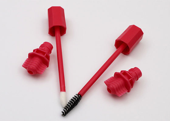 جودة  Red Plastic Spout Nozzle With Brush For Lipstick Sacket Or Mascara Bag مصنع