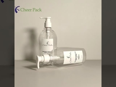 زجاجات مضخة بلاستيكية فاخرة من نوع بي تي 300 مل أبيض شفاف أسود للشمبو مكيف لوشن الوجه