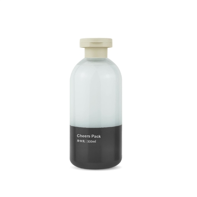 زجاجة شامبو ملونة مخصصة PET 200ml 300ml 500ml زجاجة شامبو ضغط