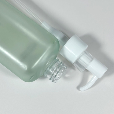 الخضراء الفاخرة 50 مل 100 مل 450 مل زجاجات بلاستيكية مستديرة مستحضرات تجميلية مادة PP ضغط مضخة ضغط زجاجات لعلاج الجلد شامبو