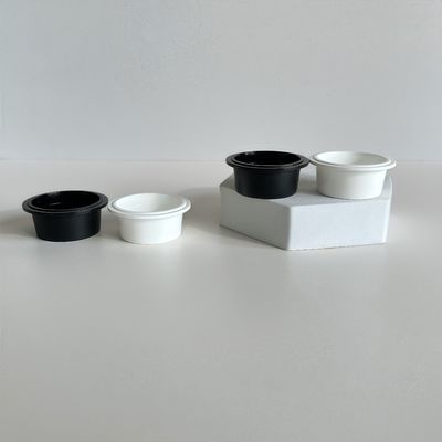 كؤوس بلاستيكية 20 مل PP مع أغطية لملحومات الكريم التجميلي قطرها 54 ملم