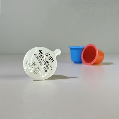 كوب بلاستيك PP للاستعمال مرة واحدة سعة 10 مل مع غطاء من رقائق الألومنيوم لتغليف المواد الغذائية