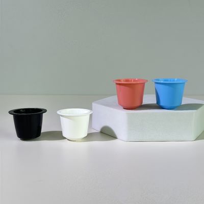 كوب بلاستيك PP للاستعمال مرة واحدة سعة 10 مل مع غطاء من رقائق الألومنيوم لتغليف المواد الغذائية