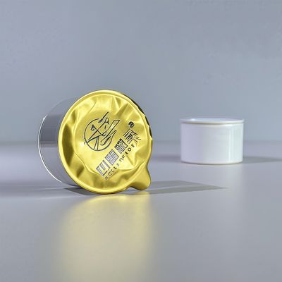 كوب بلاستيكي PP PS سعة 40 مل بغطاء من رقائق الألومنيوم لتغليف المواد الغذائية