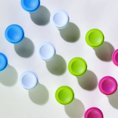 Portable 8ml Disposable Plastic PP Cups with Food Grade Foil Lid for Coffee Powder and Instant Beverages