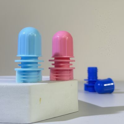 12 ملم رأس الرصاصات البلاستيكي PE الصف الغذائي القفص المتنقل للشامبو المنتجات التجميلية تغليف غطاء المسمار القفص للحقائب