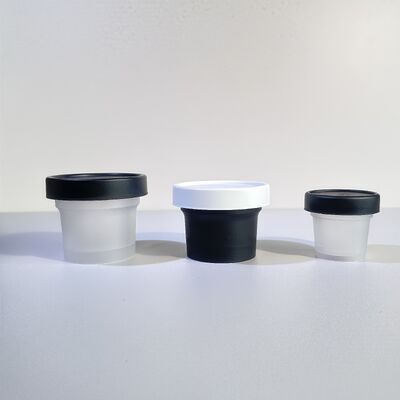 الدرجة الغذائية 50-120ml البلاستيكية أوعية PP مواد أساسية للحيوانات الأليفة للكريم التجميلي مستحضر الجسم وجبة خفيفة الحلوى الكوكيز الهلام الحليب التخزين