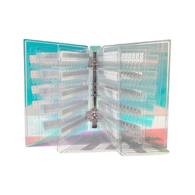 لوحة عرض للفن الأظافر المغناطيسي الأكريليك القابل للفصل ألوان المنحدر 120/180/240 ظلال لأدوات الأظافر البلاستيكية