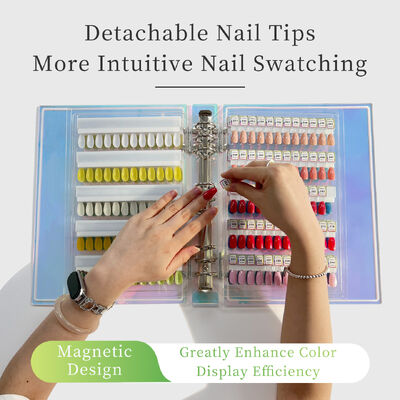 لوحة عرض للفن الأظافر المغناطيسي الأكريليك القابل للفصل ألوان المنحدر 120/180/240 ظلال لأدوات الأظافر البلاستيكية