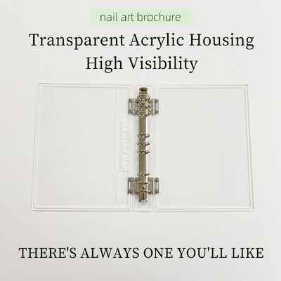 لوح عرض للفن الأظافر المضغوط الأكريليك الشفاف القابل للفصل 120/180/240 الألوان كتاب أداة بلاستيكية لأطراف الأظافر مصنوعة من الجيل