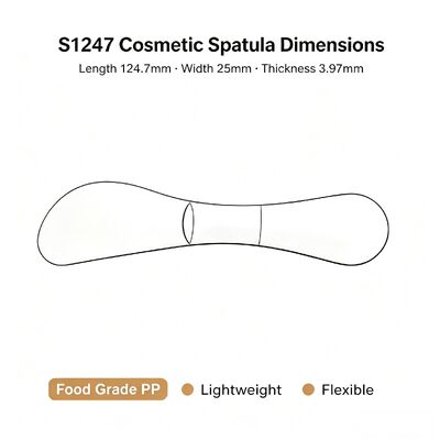 S1247 الصف الغذائي PP مستحضرات التجميل مزج سباتولا لمحلات التجميل. مثالي لمزج مسحوق القناع وصبغة كريم التجميل. مثالي لمحلات التجميل، استوديوهات سبا ورعاية الجلد DIY المنزل. متاح بالجملة.