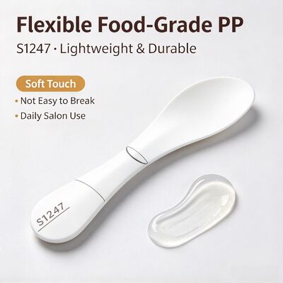 S1247 الصف الغذائي PP مستحضرات التجميل مزج سباتولا لمحلات التجميل. مثالي لمزج مسحوق القناع وصبغة كريم التجميل. مثالي لمحلات التجميل، استوديوهات سبا ورعاية الجلد DIY المنزل. متاح بالجملة.