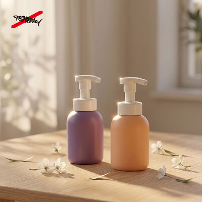 300ml PET Lotion Pump Bottle | Cosmetic Shampoo Packaging Bottle Supplier | 43 thread neck, leakproof, matte multi-color available. Custom logo & surface. Bulk Wholesale.