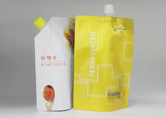 أكياس رقائق الألومنيوم البلاستيكية السائلة المنبثقة مع شعار مخصص لحليب العصير