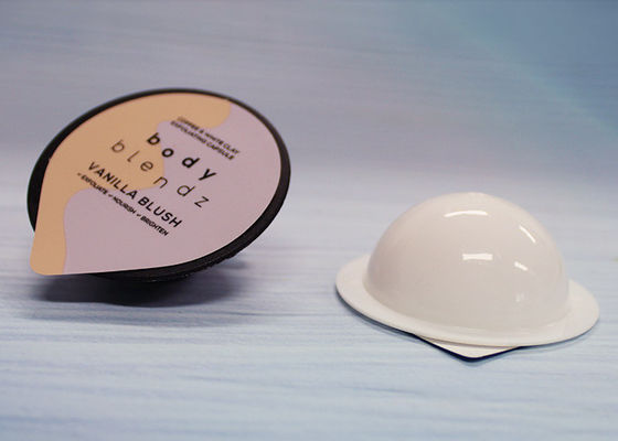 براميل حاوية بلاستيكية صغيرة لسائل تنظيف الوجه في شكل قاع مستدير